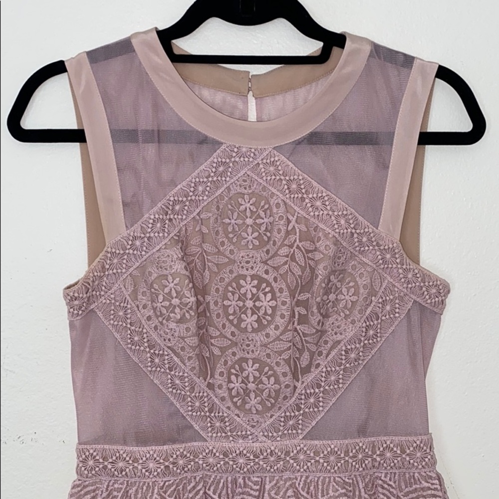 BCBGMaxAzria Lavender & Lace Cocktail Dress - Picture 2 of 4